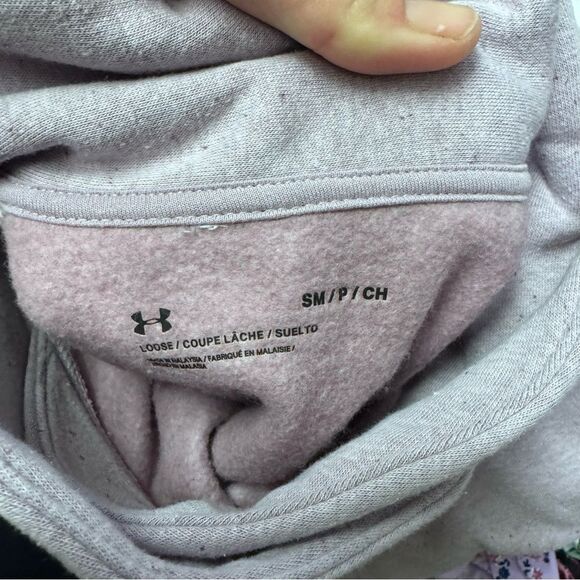 Under Armour Rival Fleece wrap neck sweatshirt size S small women’s - Picture 2 of 2